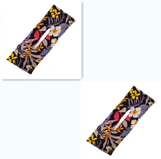 Ladies cotton headband in French retro style with bowknot, shown in multiple colour set options.