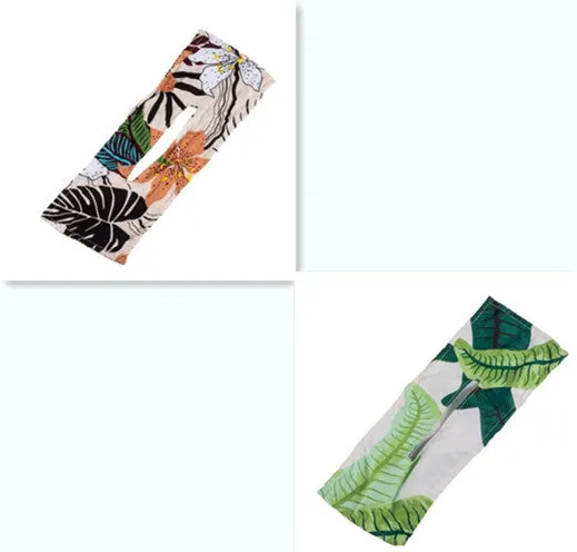 Ladies cotton headband in French retro style with bowknot, shown in multiple colour set options.