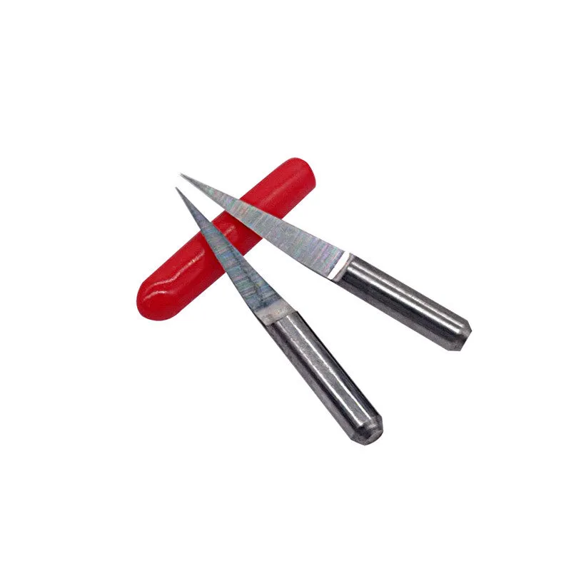 10 tungsten steel knives for acrylic engraving with 45 degree pointed blades