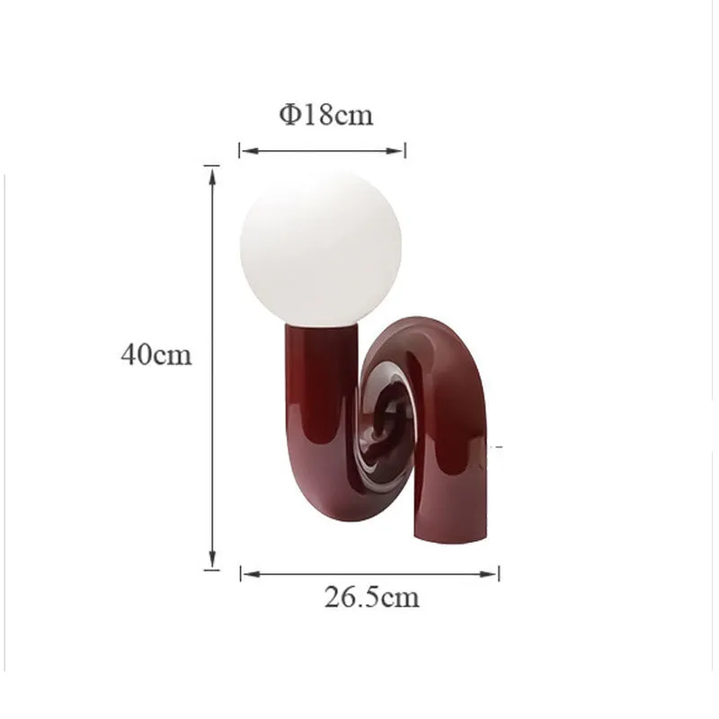 Pink and white resin bedside lamp with graphic customisation option for children's bedrooms