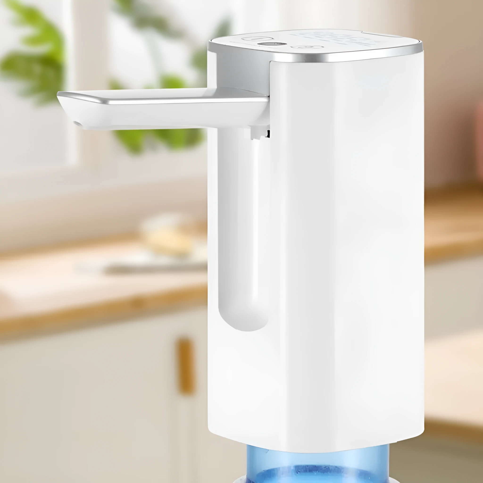 Folding bucket table with LCD screen and touch-control water pump