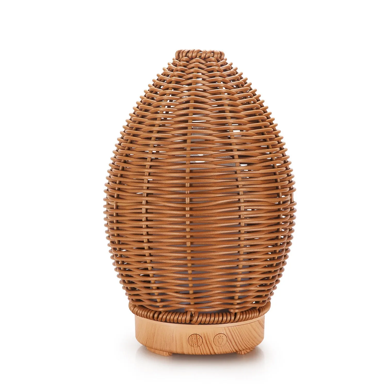 Light wood grain hollow rattan aroma diffuser with 100ml capacity for 20-40m² rooms