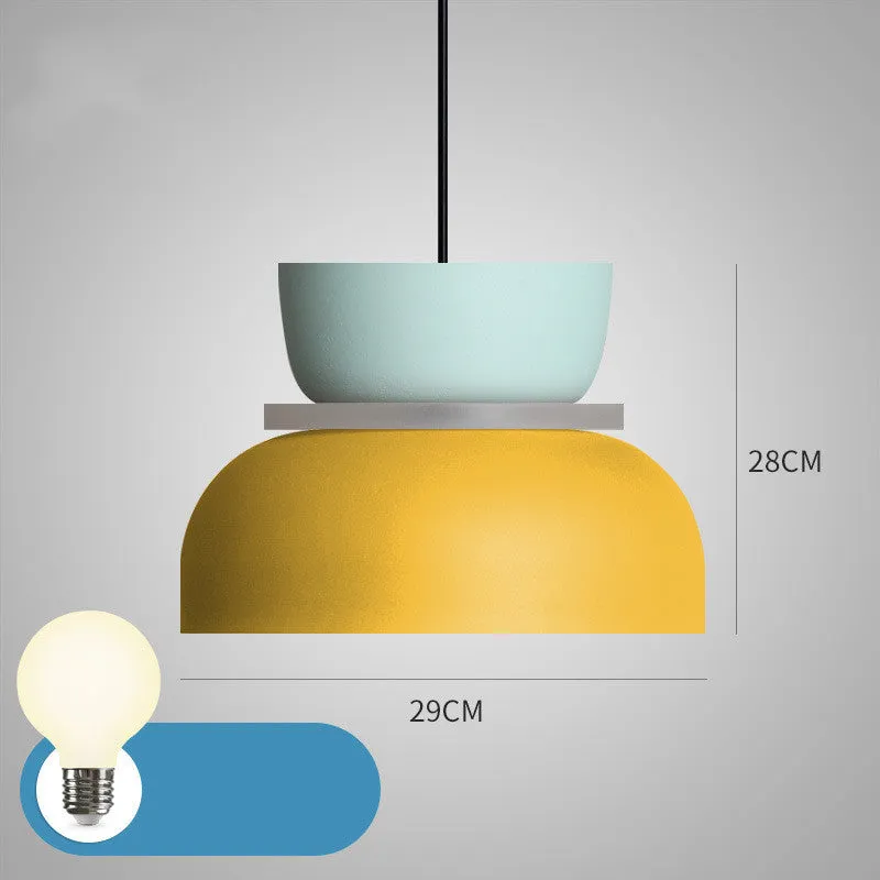 Nordic minimalist iron table lamp with simple design on bedside table