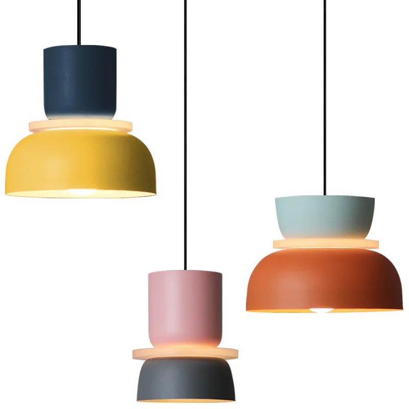Nordic minimalist iron table lamp with simple design on bedside table