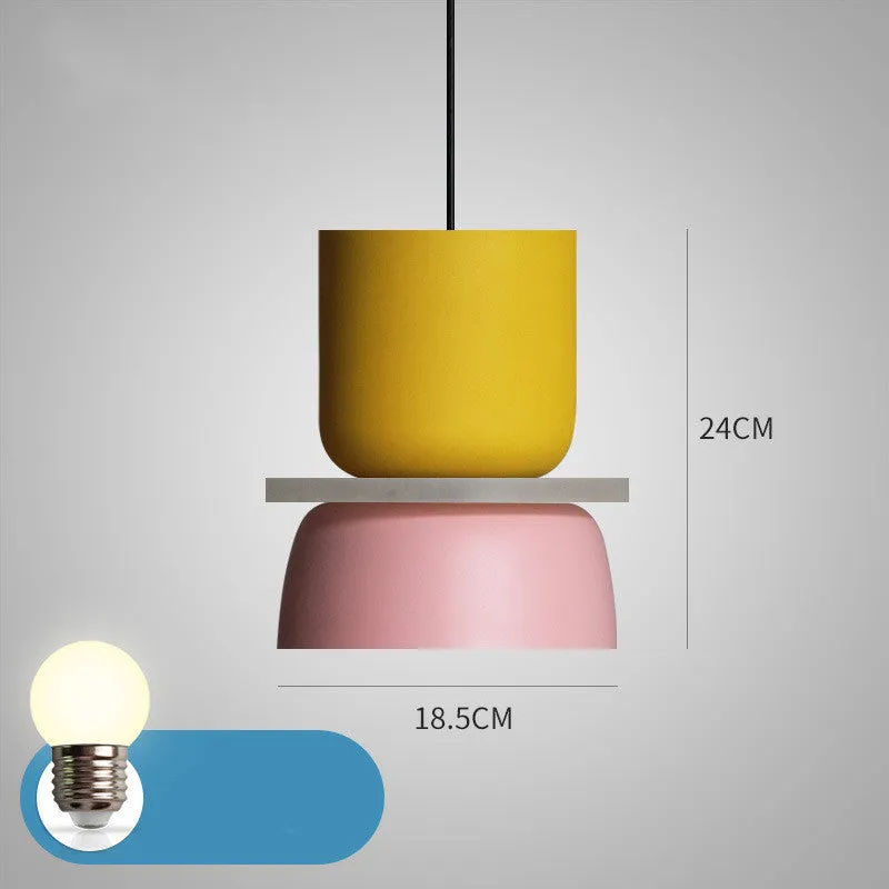 Nordic minimalist iron table lamp with simple design on bedside table