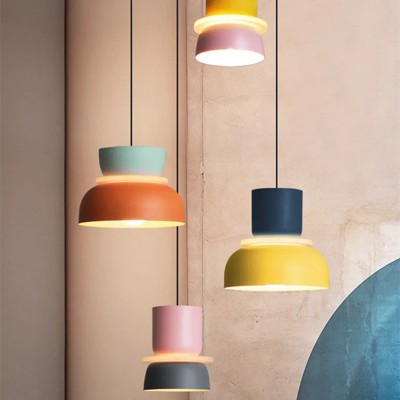 Nordic minimalist iron table lamp with simple design on bedside table