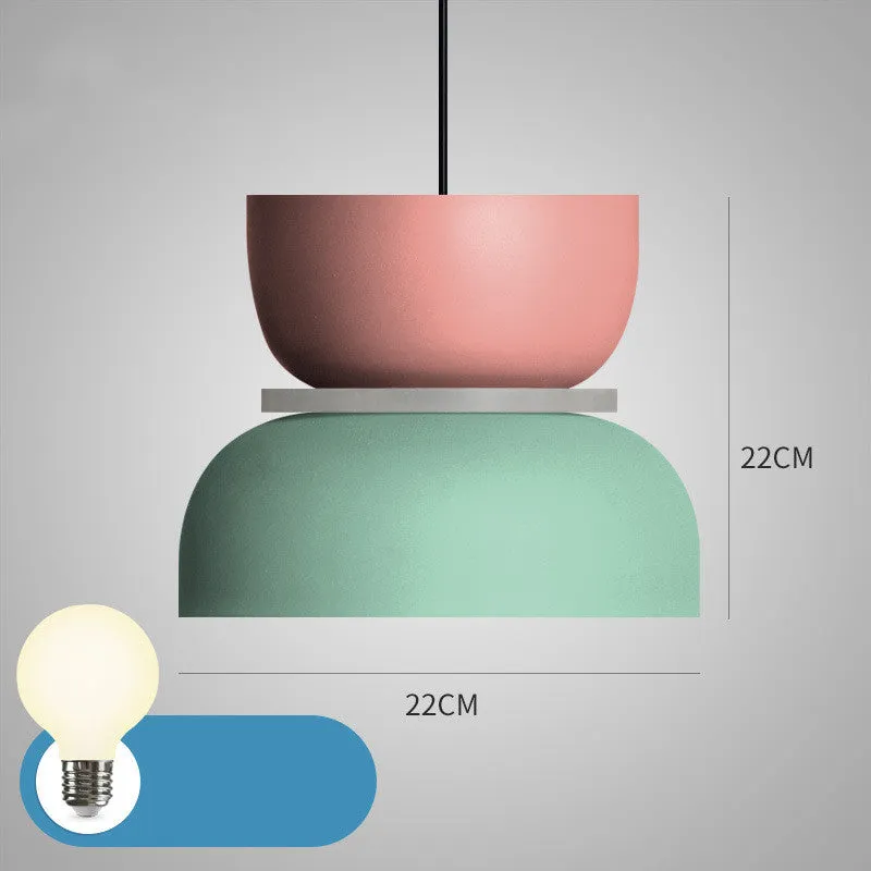 Nordic minimalist iron table lamp with simple design on bedside table