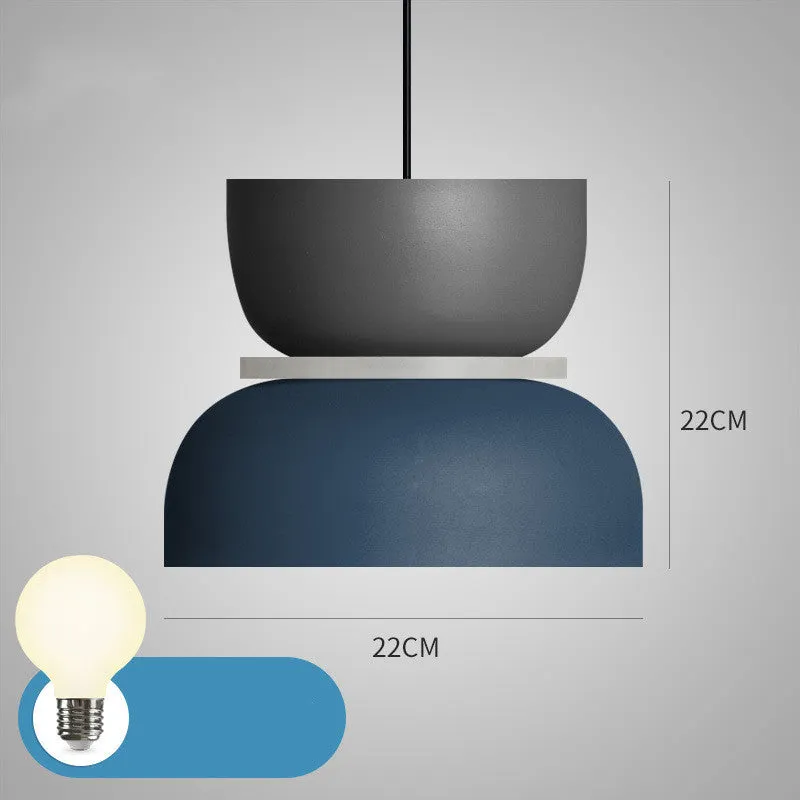 Nordic minimalist iron table lamp with simple design on bedside table