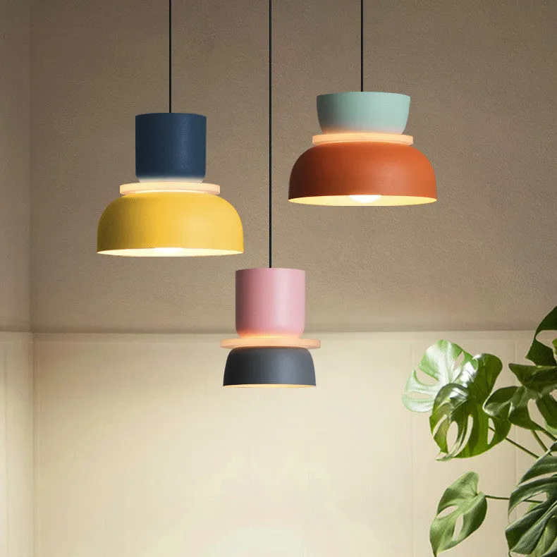 Nordic minimalist iron table lamp with simple design on bedside table