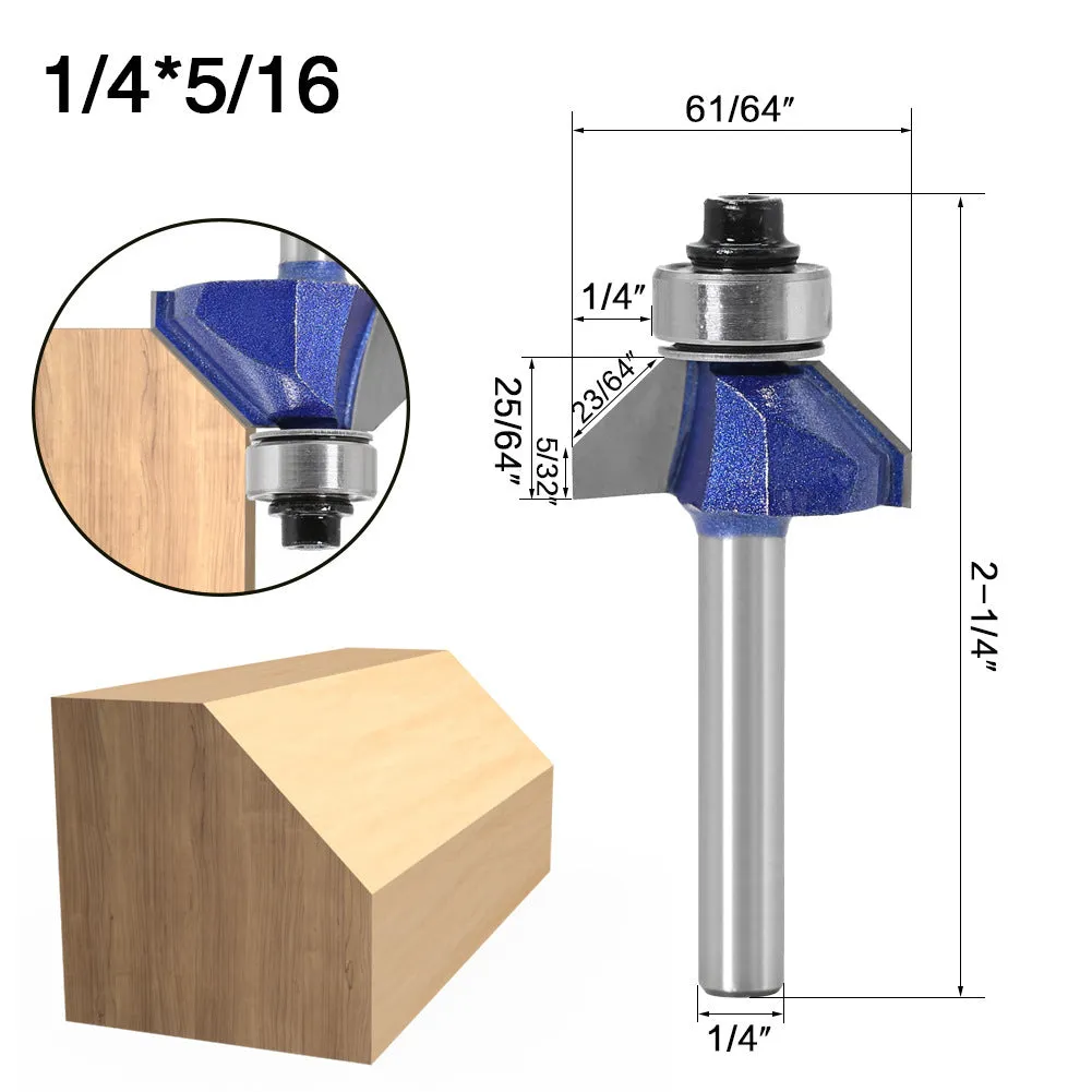 Hard alloy angle cutter for woodworking with 13mm blade diameter and 59mm length