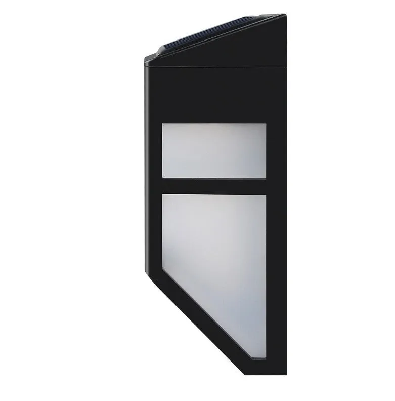 Solar wall light 2LED retro fence light plastic ABS PC warm white light compact size