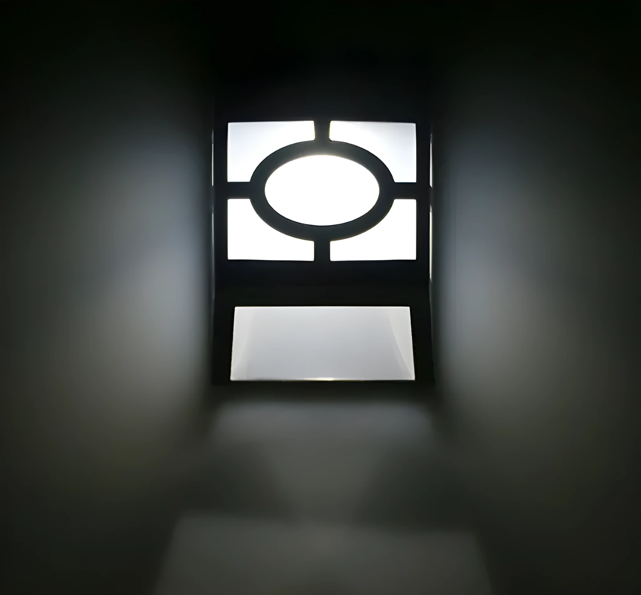 Solar wall light 2LED retro fence light plastic ABS PC warm white light compact size