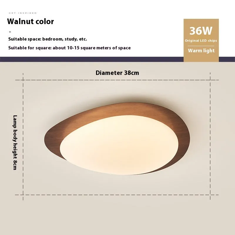 Chinese style master bedroom ceiling lamp with iron body and acrylic shade in multiple size options