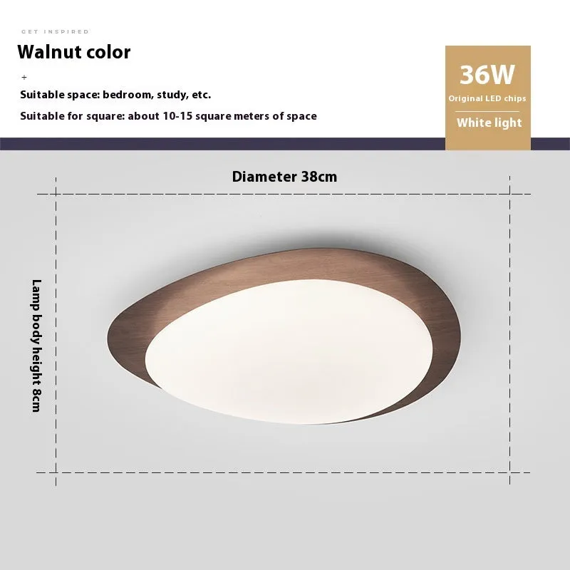 Chinese style master bedroom ceiling lamp with iron body and acrylic shade in multiple size options