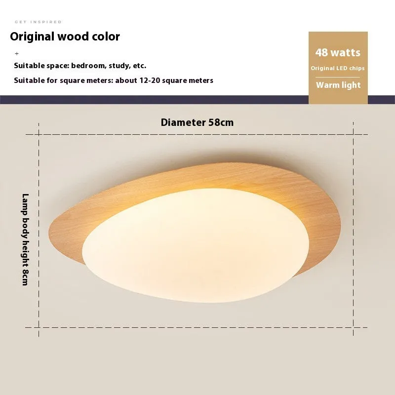Chinese style master bedroom ceiling lamp with iron body and acrylic shade in multiple size options