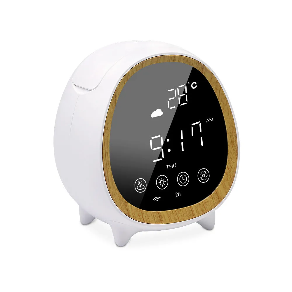 Black round smart WIFI aroma diffuser humidifier air purifier with UK plug