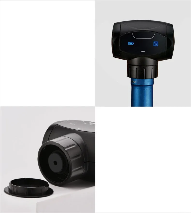 Black electric wine vacuum stopper with a separate manual pump for preserving red and white wine.
