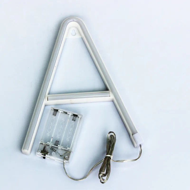 LED alphabet letter light with plastic shell showing single letter illumination as night light