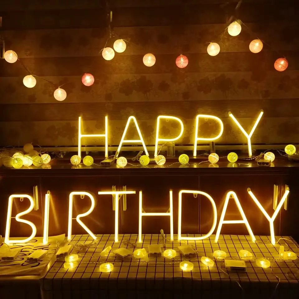 LED alphabet letter light with plastic shell showing single letter illumination as night light