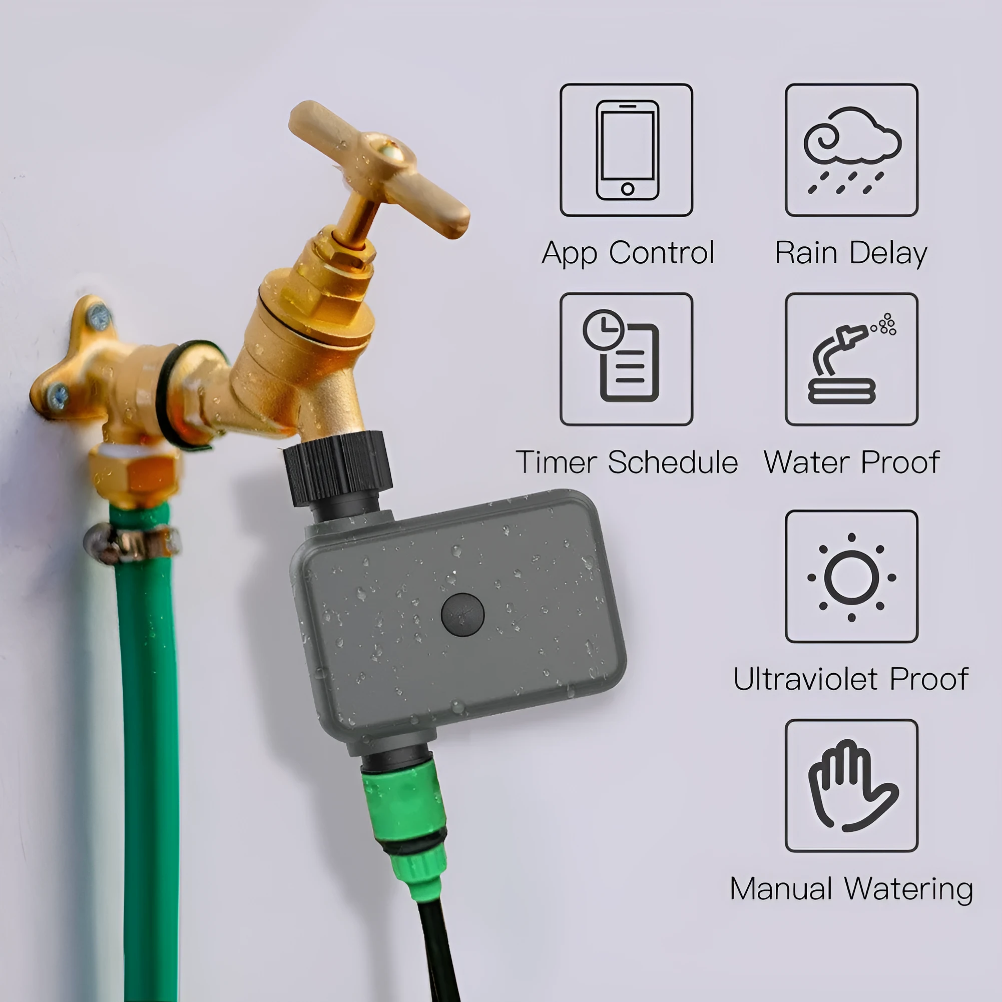 BWV-YC intelligent garden irrigation water valve with smart home control system