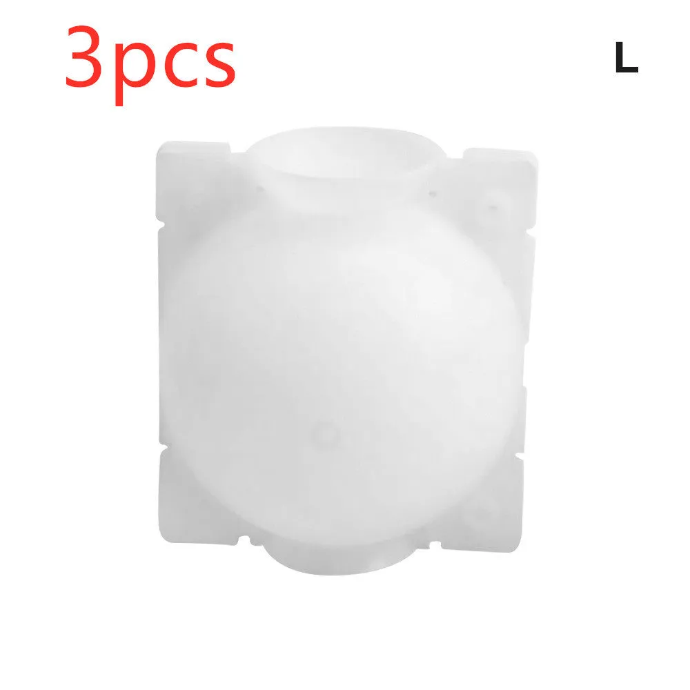 PP plastic plant propagation box or grafting ball for high pressure air layering, shown in black, green, and white colour options.
