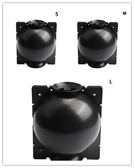 PP plastic plant propagation box or grafting ball for high pressure air layering, shown in black, green, and white colour options.