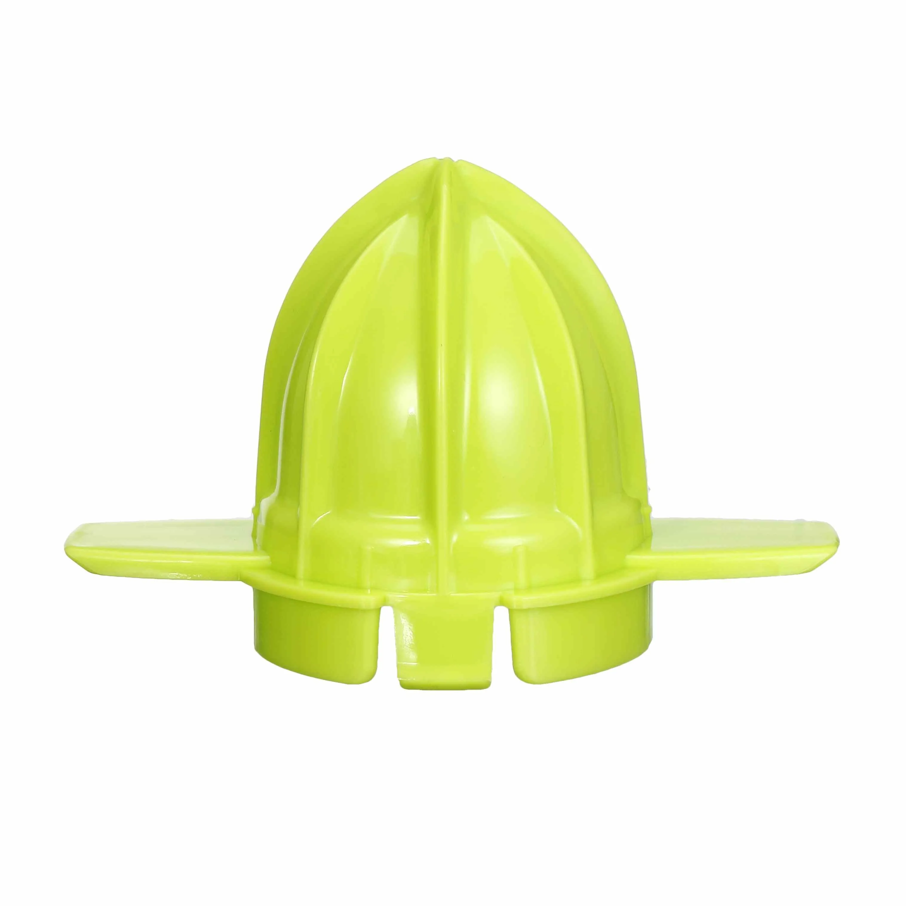 40W household orange juicer with plastic body, crescent feed mouth, and pulp box on a kitchen counter