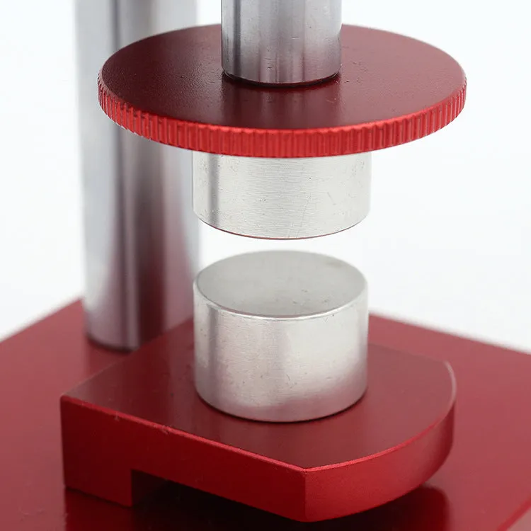 Watch spiral cap presser repair tool with set of 20 plastic moulds for back cover pressing