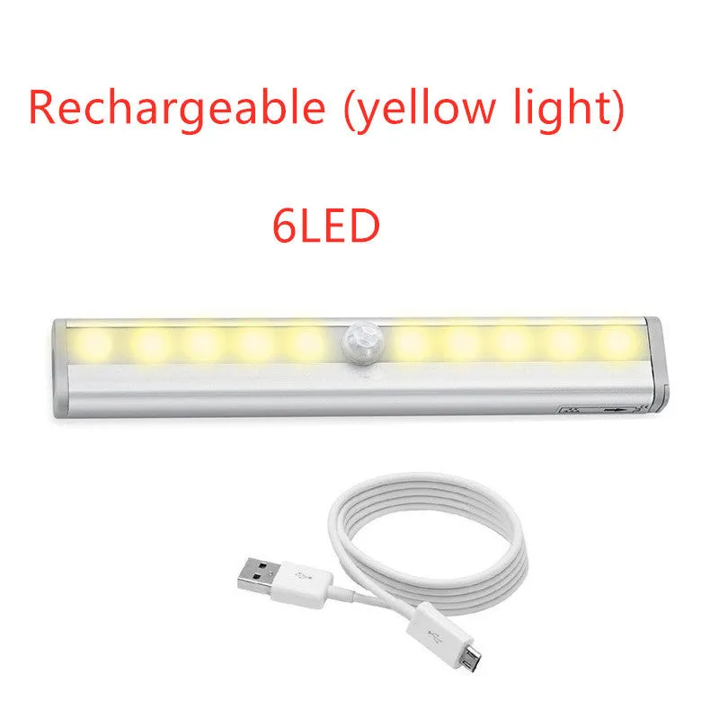 LED sensor light with infrared sensor, aluminium alloy shell, 190x30x16mm, white light