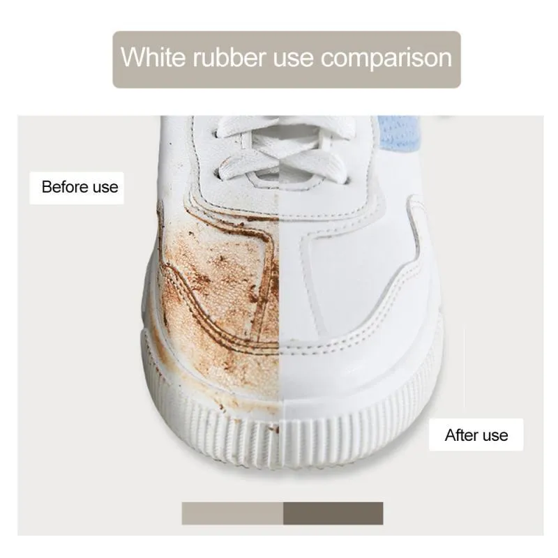 Pink shoe cleaning eraser 7x2.5x1.5cm for leather and suede footwear
