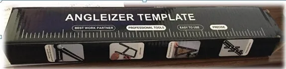 Aluminium alloy four-sided ruler with inch and centimetre markings used as a layout template tool