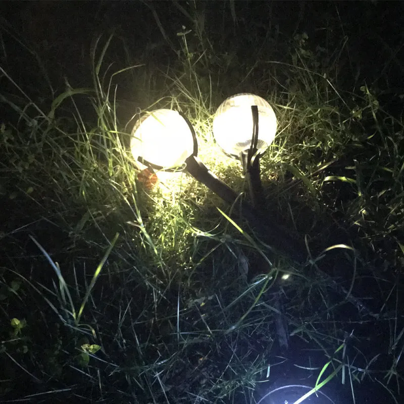 New outdoor solar lawn light creative magic ball design garden decoration warm yellow LED ABS construction