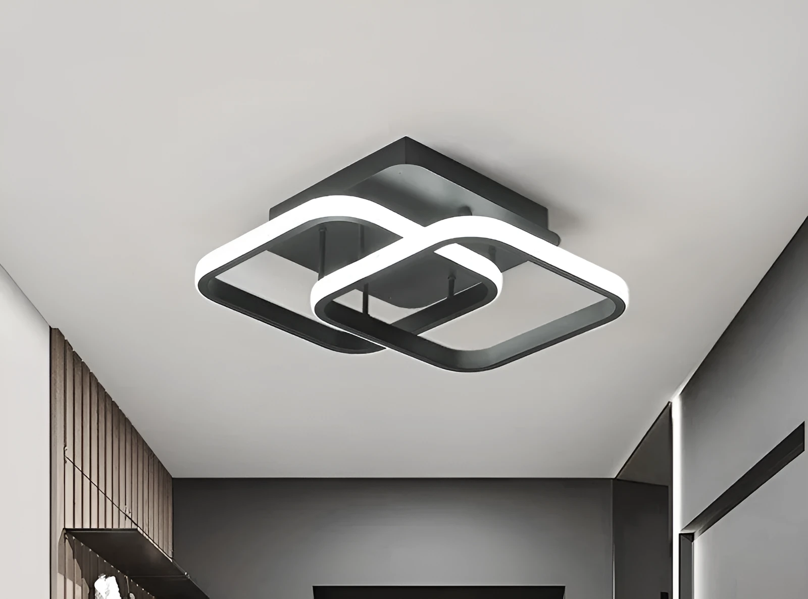 Modern Nordic aisle light in white finish for hallway ceiling installation