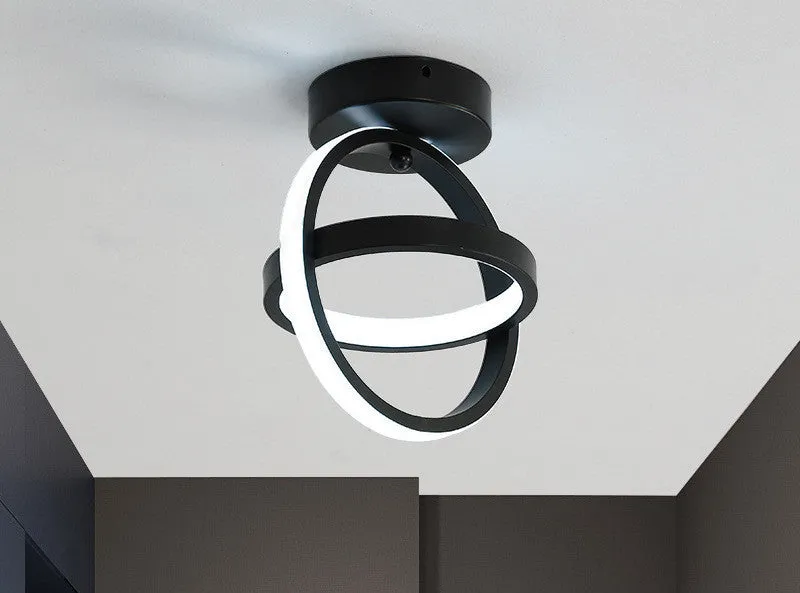 Modern Nordic aisle light in white finish for hallway ceiling installation