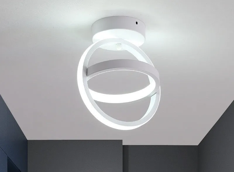 Modern Nordic aisle light in white finish for hallway ceiling installation