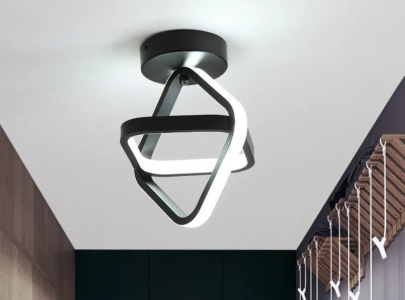 Modern Nordic aisle light in white finish for hallway ceiling installation