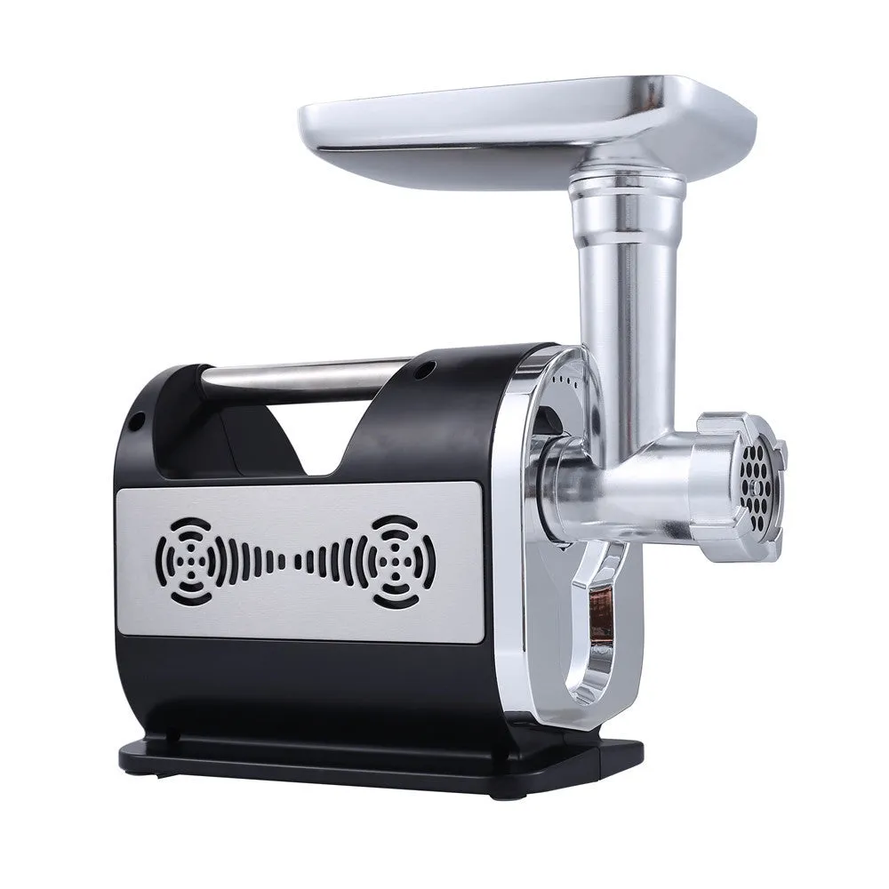Fashion Simple Home Electric Meat Grinder matte black stainless steel 285x160x335mm fully automatic