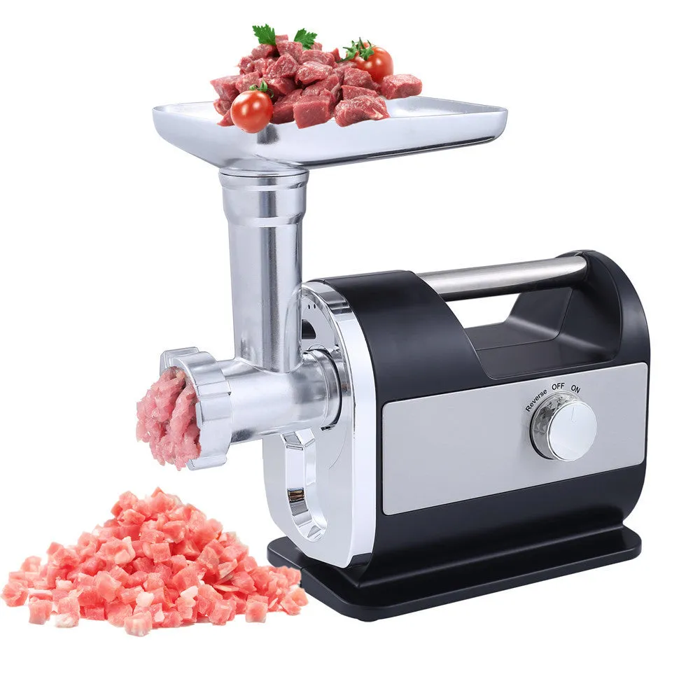 Fashion Simple Home Electric Meat Grinder matte black stainless steel 285x160x335mm fully automatic