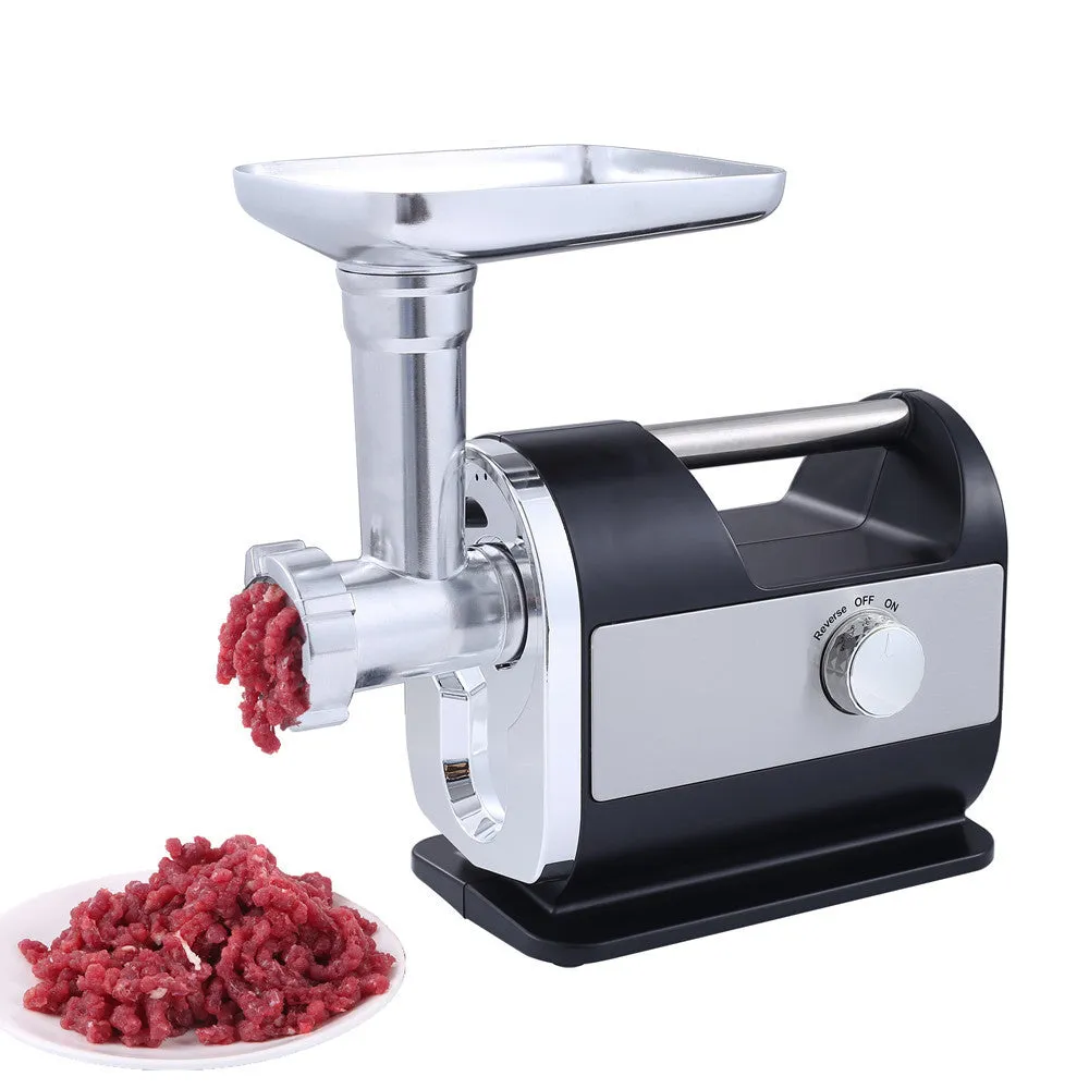 Fashion Simple Home Electric Meat Grinder matte black stainless steel 285x160x335mm fully automatic