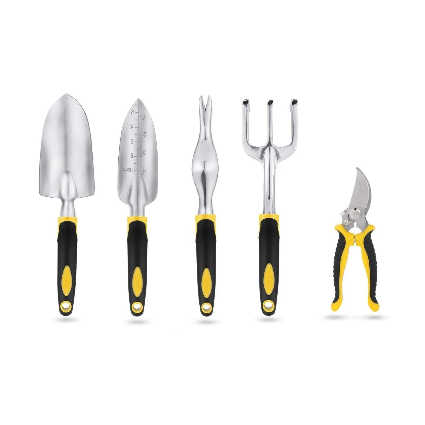 Three-piece aluminium alloy garden tool combination set available as 49 or 82 piece with customisable colour