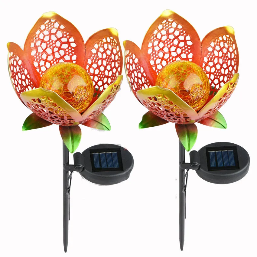 Solar lawn light 450mm warm light IP44 for garden lawn decoration