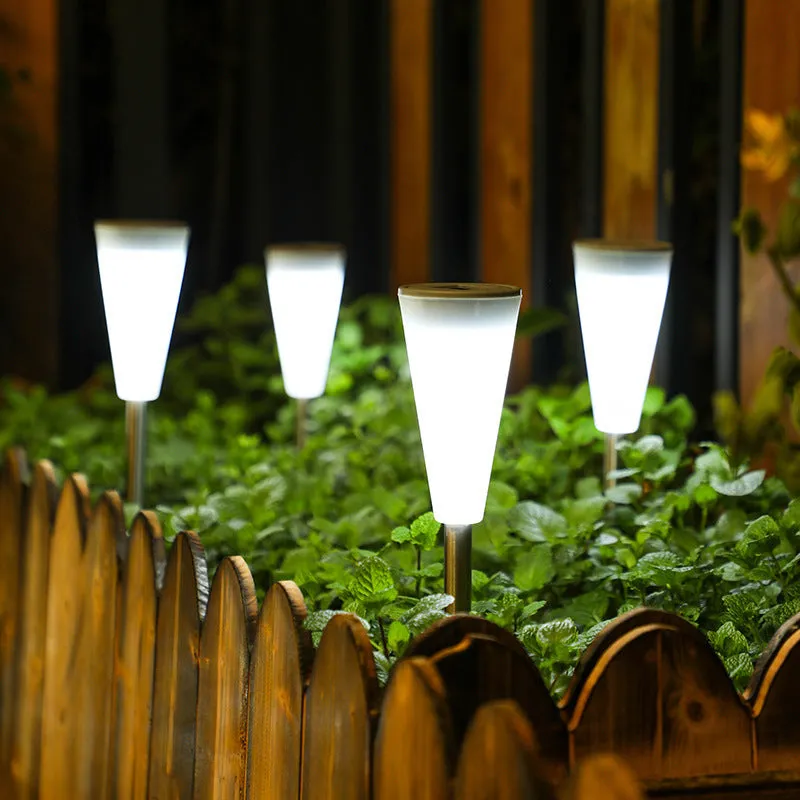 Landscape decorative lantern solar light with plastic housing and LED light source for outdoor garden use