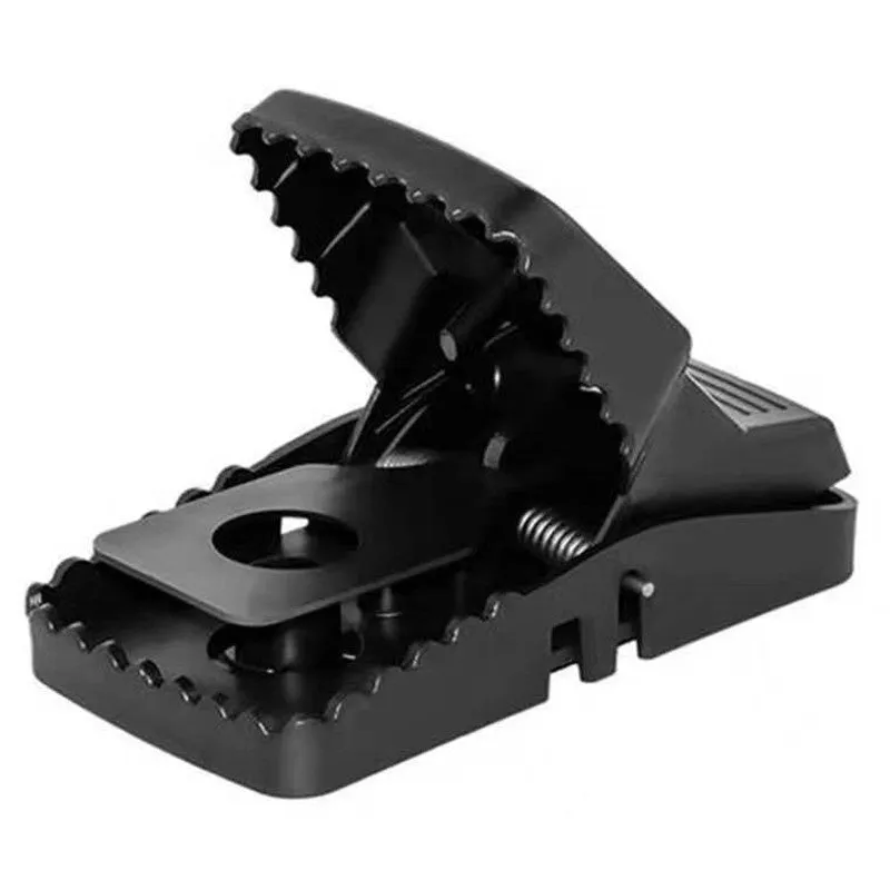 Automatic metal and plastic mouse cage trap in small, medium, and large sizes for indoor use.