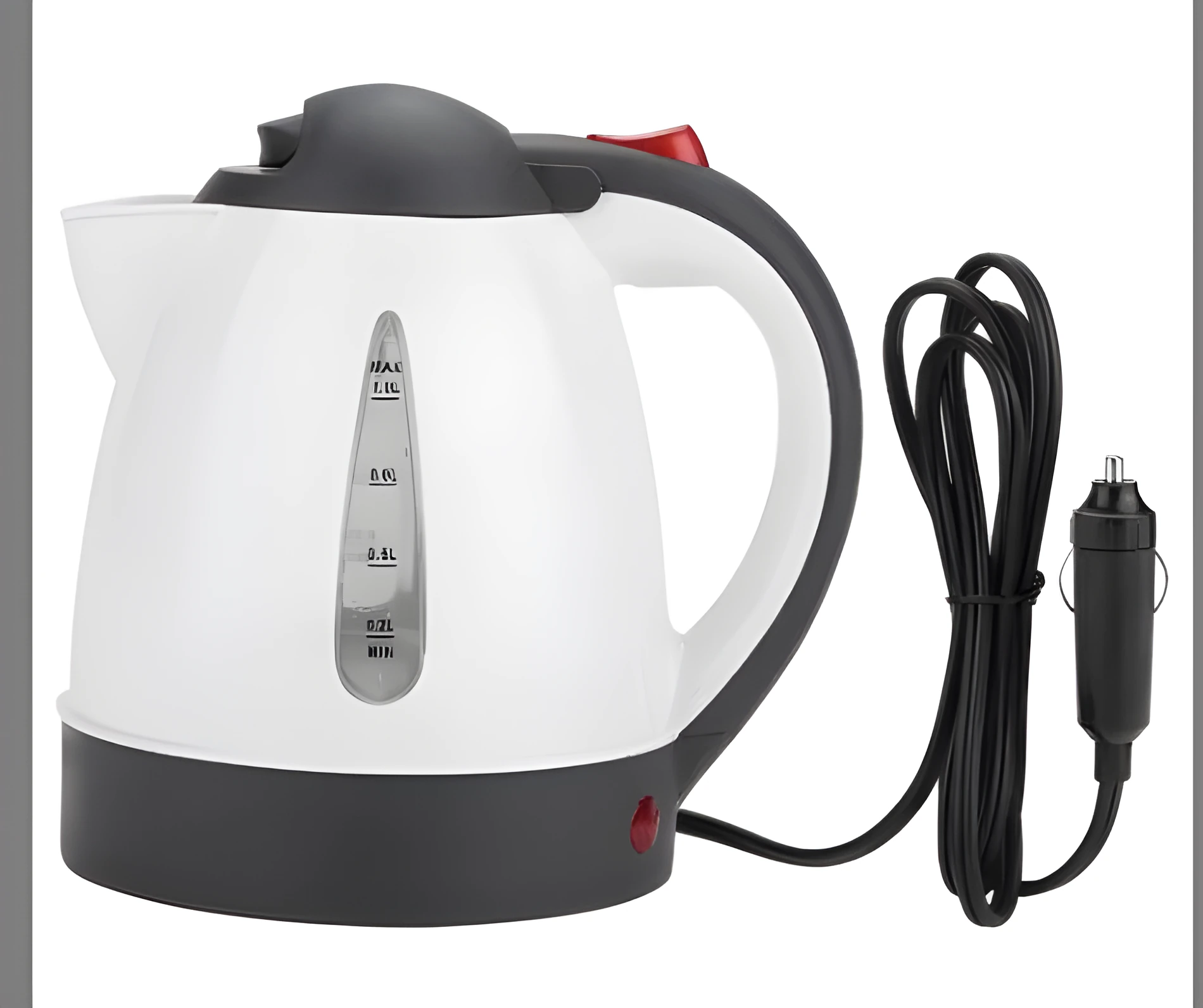 12V 24V 1000ml ABS travel kettle for vehicle use in car or RV