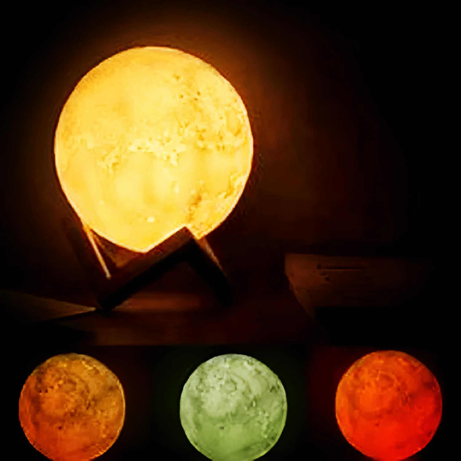 Night light with 16 colour options and size choices from 8cm to 22cm