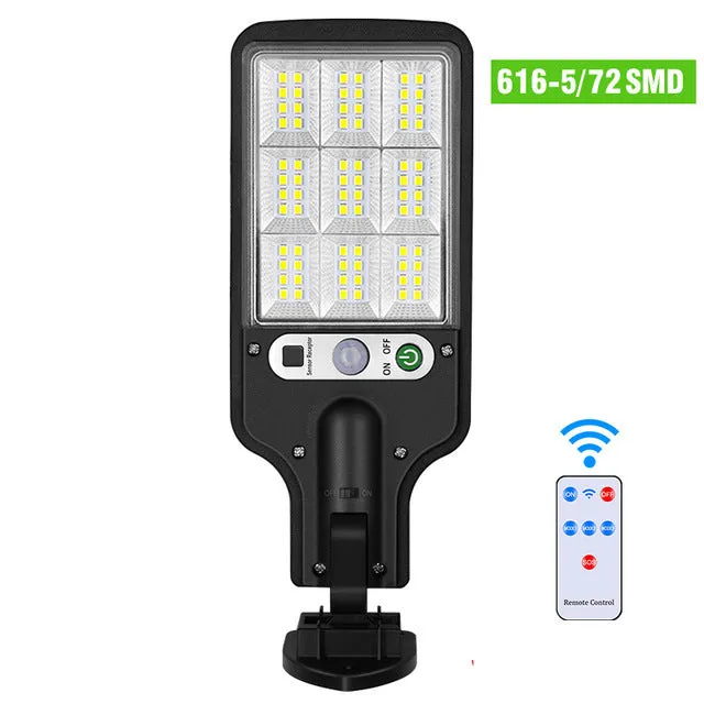 Outdoor solar LED wall lamp 227x84x40mm with 5.5V 2.5W panel and 28 LEDs