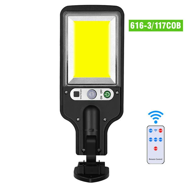 Outdoor solar LED wall lamp 227x84x40mm with 5.5V 2.5W panel and 28 LEDs