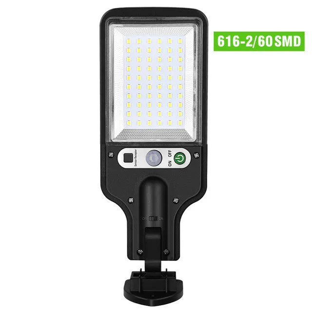 Outdoor solar LED wall lamp 227x84x40mm with 5.5V 2.5W panel and 28 LEDs