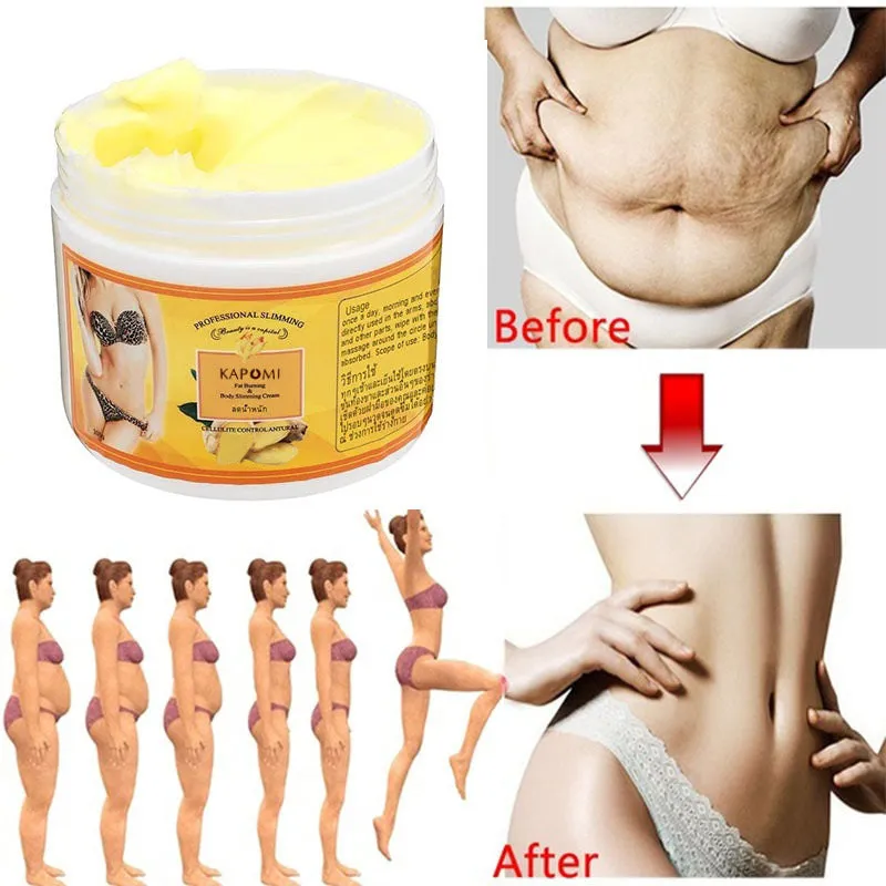 Ginger firming massage cream in a jar, 50g net content, photo colour