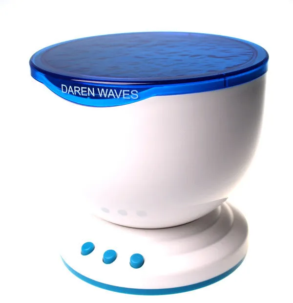 Blue ocean LED projection lamp for children's rooms with fixed installation
